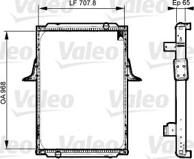 Valeo 733532 - Радиатор, охлаждение двигателя autospares.lv