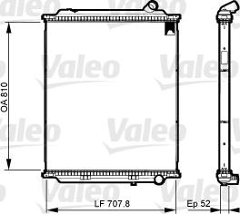 Valeo 733525 - Сердцевина радиатора, охлаждение двигателя autospares.lv