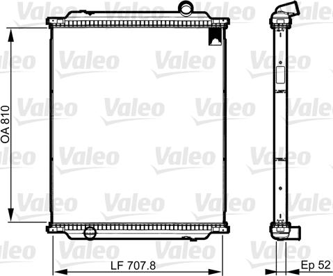 Valeo 733521 - Сердцевина радиатора, охлаждение двигателя autospares.lv