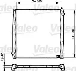 Valeo 733527 - Радиатор, охлаждение двигателя autospares.lv