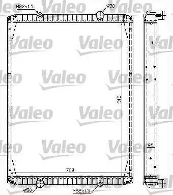 Valeo 732999 - Радиатор, охлаждение двигателя autospares.lv