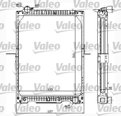 Valeo 732995 - Радиатор, охлаждение двигателя autospares.lv