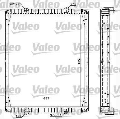 Valeo 732998 - Радиатор, охлаждение двигателя autospares.lv