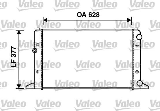 Valeo 732949 - Радиатор, охлаждение двигателя autospares.lv