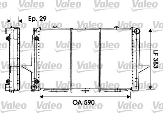 Valeo 732941 - Радиатор, охлаждение двигателя autospares.lv