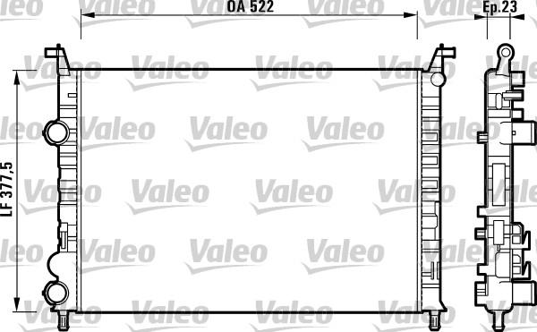 Valeo 732948 - Радиатор, охлаждение двигателя autospares.lv