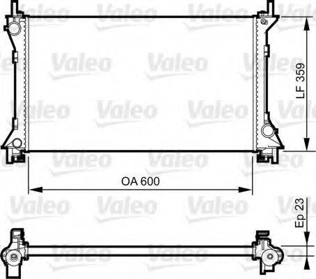 Valeo 732962 - Радиатор, охлаждение двигателя autospares.lv