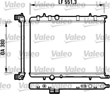 Valeo 732908 - Радиатор, охлаждение двигателя autospares.lv