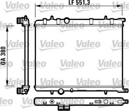 Valeo 732908 - Радиатор, охлаждение двигателя autospares.lv