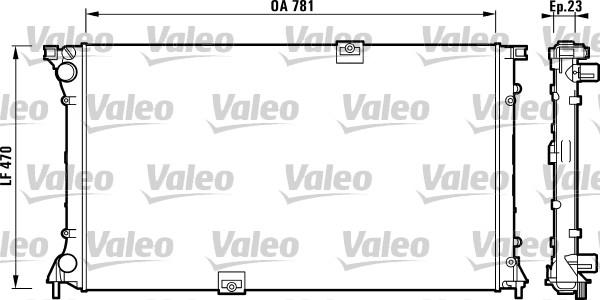 Valeo 732902 - Радиатор, охлаждение двигателя autospares.lv