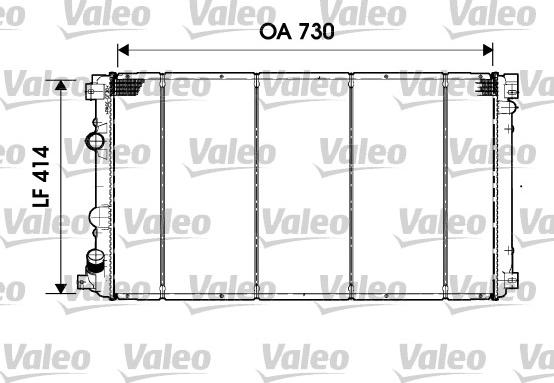 Valeo 732919 - Радиатор, охлаждение двигателя autospares.lv