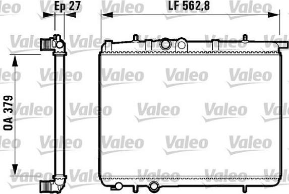 Valeo 732910 - Радиатор, охлаждение двигателя autospares.lv