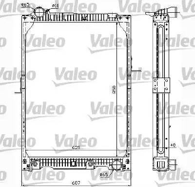 Valeo 732988 - Радиатор, охлаждение двигателя autospares.lv