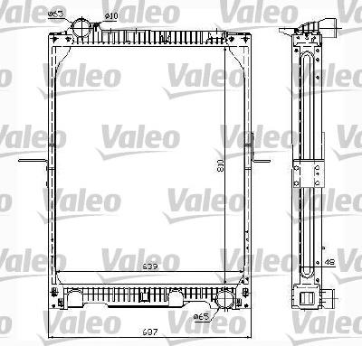 Valeo 732987 - Радиатор, охлаждение двигателя autospares.lv