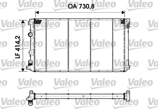 Valeo 732920 - Радиатор, охлаждение двигателя autospares.lv