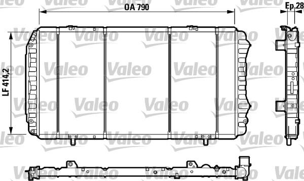 Valeo 732922 - Радиатор, охлаждение двигателя autospares.lv