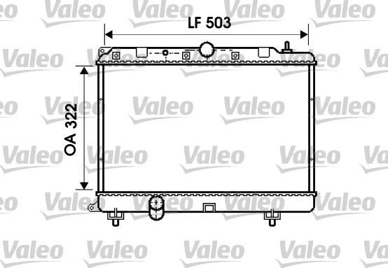 Valeo 732499 - Радиатор, охлаждение двигателя autospares.lv