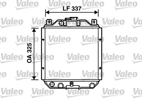 Valeo 732489 - Радиатор, охлаждение двигателя autospares.lv