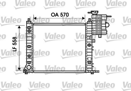 Valeo 732471 - Радиатор, охлаждение двигателя autospares.lv