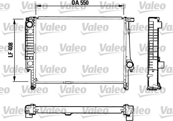 Valeo 732594 - Радиатор, охлаждение двигателя autospares.lv