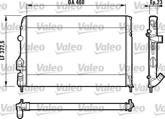 Valeo 732559 - Радиатор, охлаждение двигателя autospares.lv