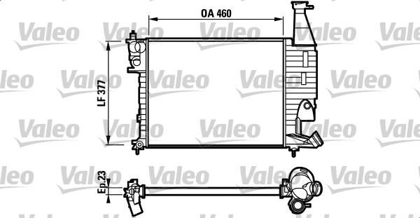 Valeo 732564 - Радиатор, охлаждение двигателя autospares.lv