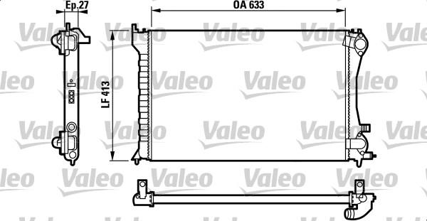 Valeo 732567 - Радиатор, охлаждение двигателя autospares.lv