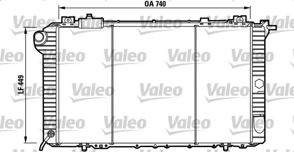 Valeo 732589 - Радиатор, охлаждение двигателя autospares.lv