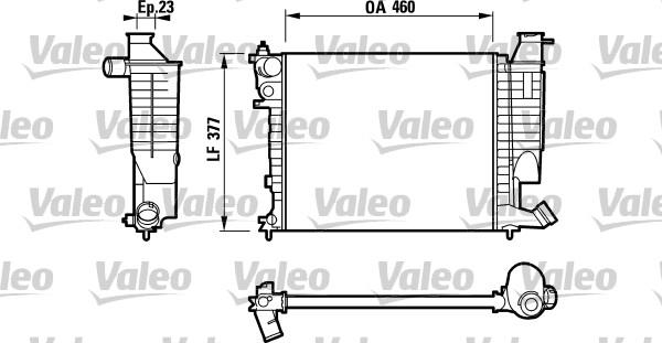 Valeo 732534 - Радиатор, охлаждение двигателя autospares.lv