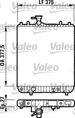 Valeo 732694 - Радиатор, охлаждение двигателя autospares.lv