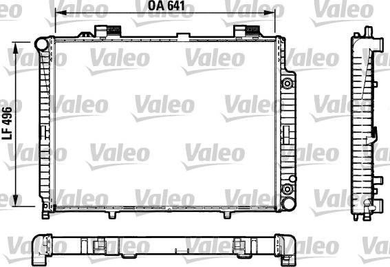 Valeo 732601 - Радиатор, охлаждение двигателя autospares.lv