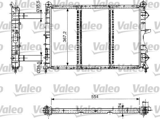 Valeo 732686 - Радиатор, охлаждение двигателя autospares.lv