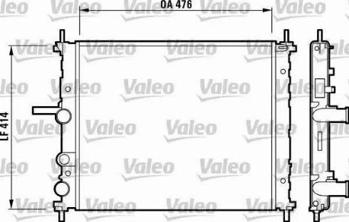 Valeo 732688 - Радиатор, охлаждение двигателя autospares.lv