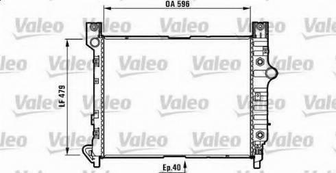 Valeo 732622 - Радиатор, охлаждение двигателя autospares.lv