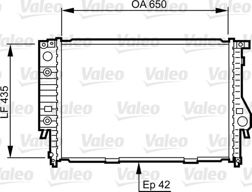 Valeo 732099 - Радиатор, охлаждение двигателя autospares.lv