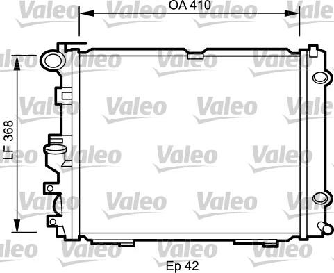 Valeo 732094 - Радиатор, охлаждение двигателя autospares.lv