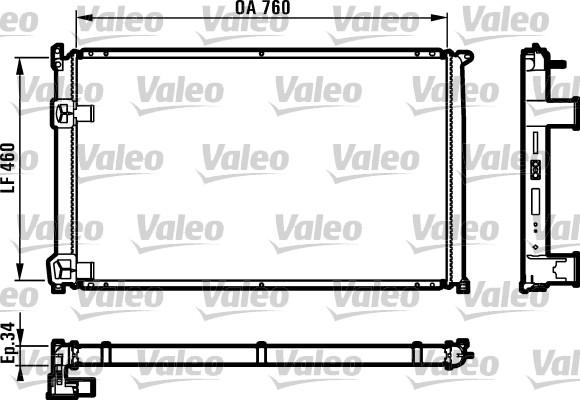 Valeo 732063 - Радиатор, охлаждение двигателя autospares.lv