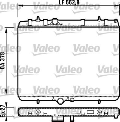 Valeo 732894 - Радиатор, охлаждение двигателя autospares.lv