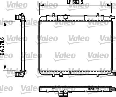 Valeo 732892 - Радиатор, охлаждение двигателя autospares.lv