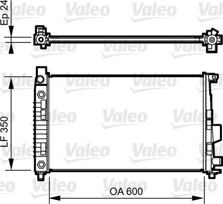 Valeo 732897 - Радиатор, охлаждение двигателя autospares.lv