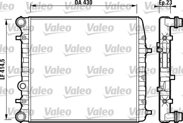 Valeo 732863 - Радиатор, охлаждение двигателя autospares.lv