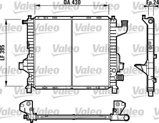 Valeo 732819 - Радиатор, охлаждение двигателя autospares.lv