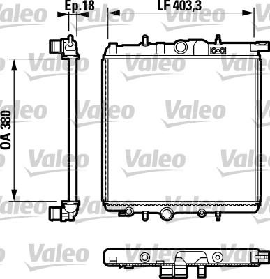 Valeo 732810 - Радиатор, охлаждение двигателя autospares.lv