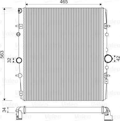 Valeo 732881 - Радиатор, охлаждение двигателя autospares.lv