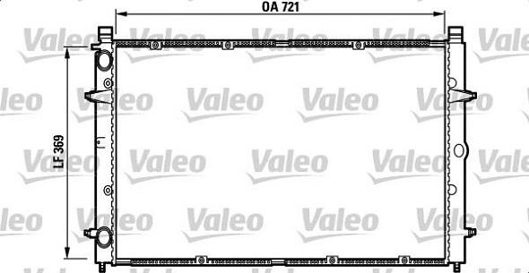 Valeo 732397 - Радиатор, охлаждение двигателя autospares.lv