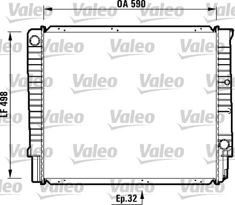 Valeo 732369 - Радиатор, охлаждение двигателя autospares.lv