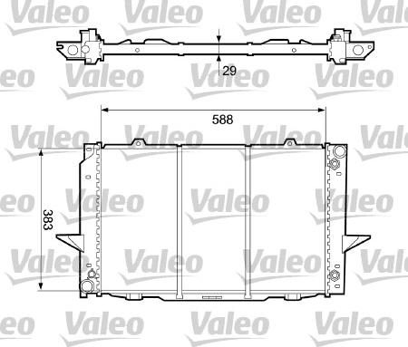 Valeo 732365 - Радиатор, охлаждение двигателя autospares.lv