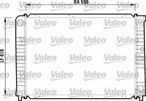 Valeo 732366 - Радиатор, охлаждение двигателя autospares.lv