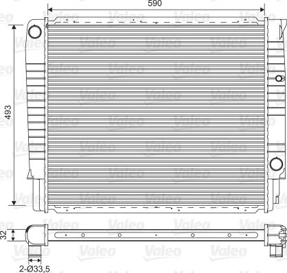 Valeo 732368 - Радиатор, охлаждение двигателя autospares.lv