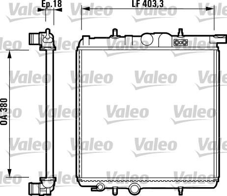 Valeo 732885 - Радиатор, охлаждение двигателя autospares.lv